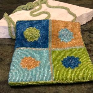 Vintage K.C. Malhan Beaded Shoulder Bag